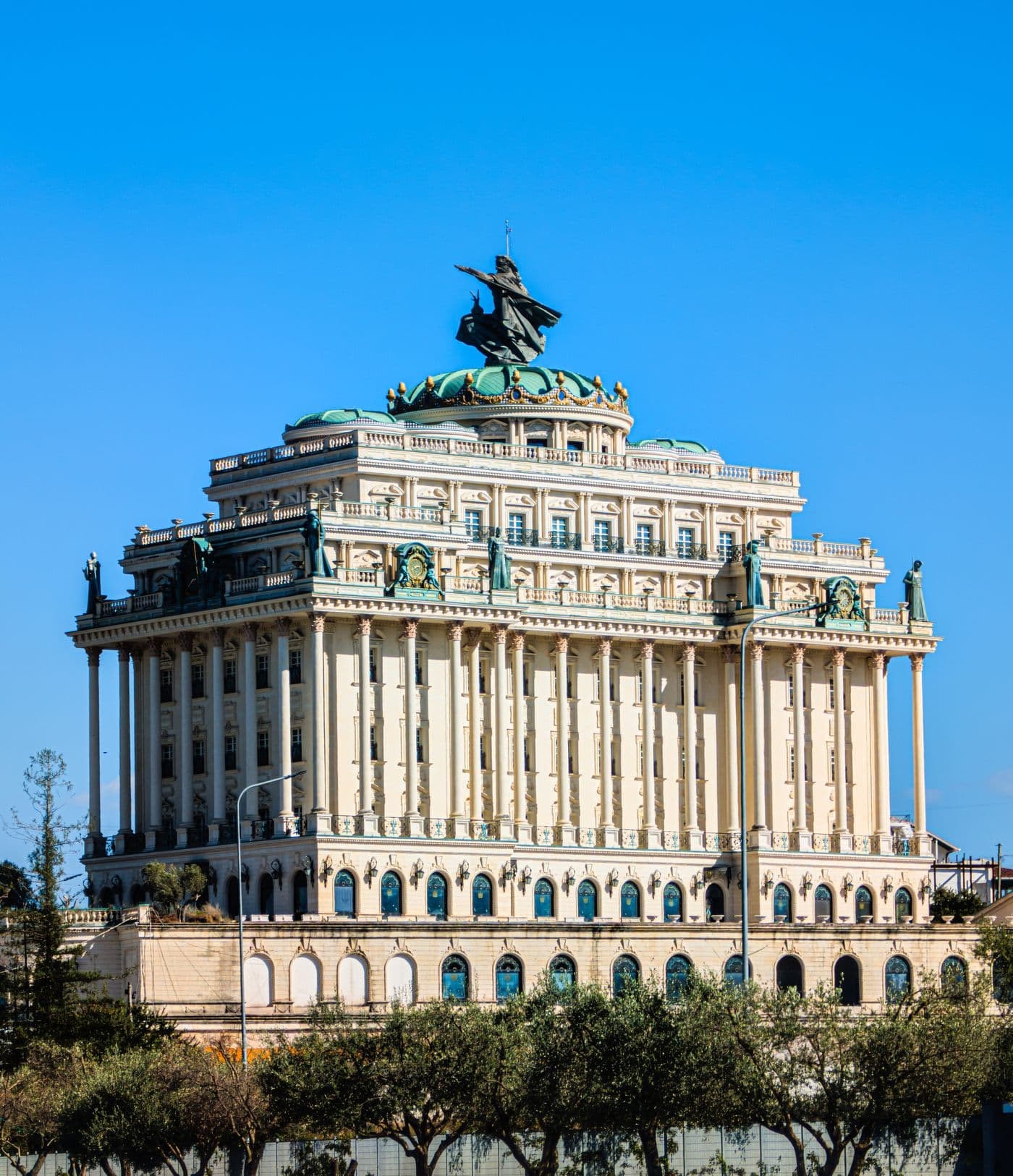 Historic institutional architecture in Tirana